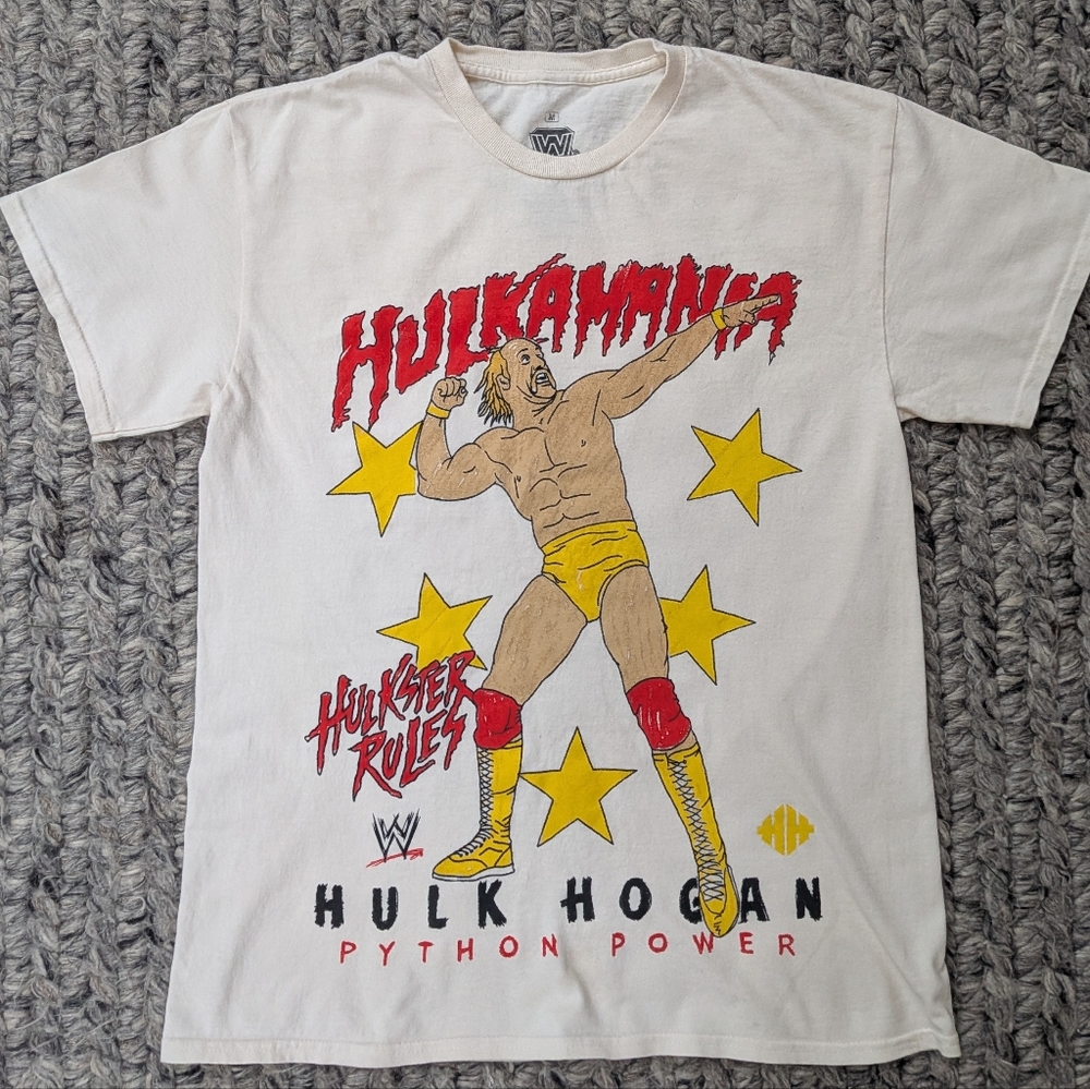 WWE Hulk Hogan Hulkster Rules Python Power Ripple Junction T Shirt M Hulkmania
